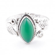 Avanturīns - sudraba gredzens